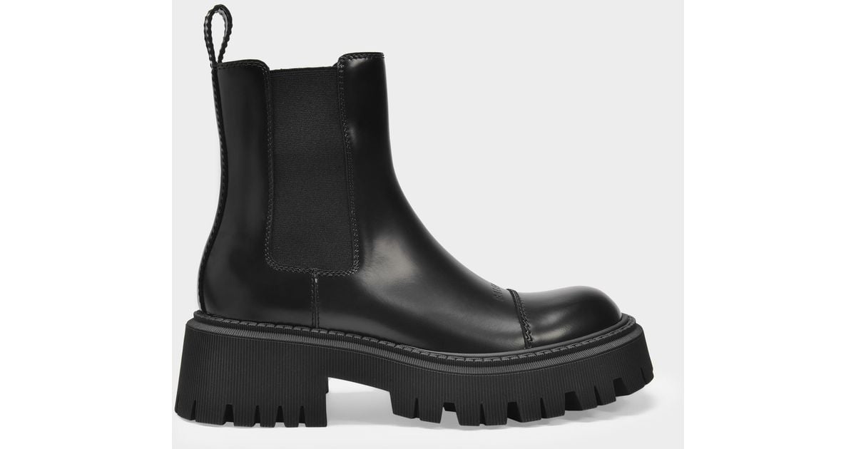 balenciaga tractor boot
