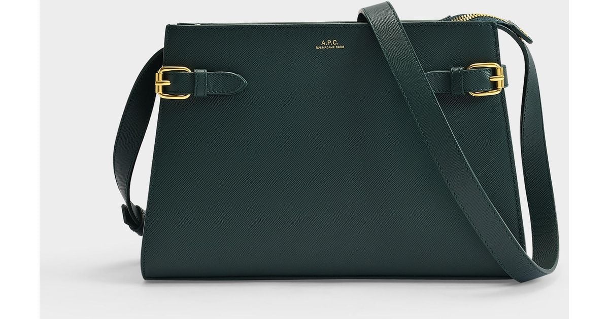 A.P.C. Charlotte Bag In Forest Green Leather | Lyst