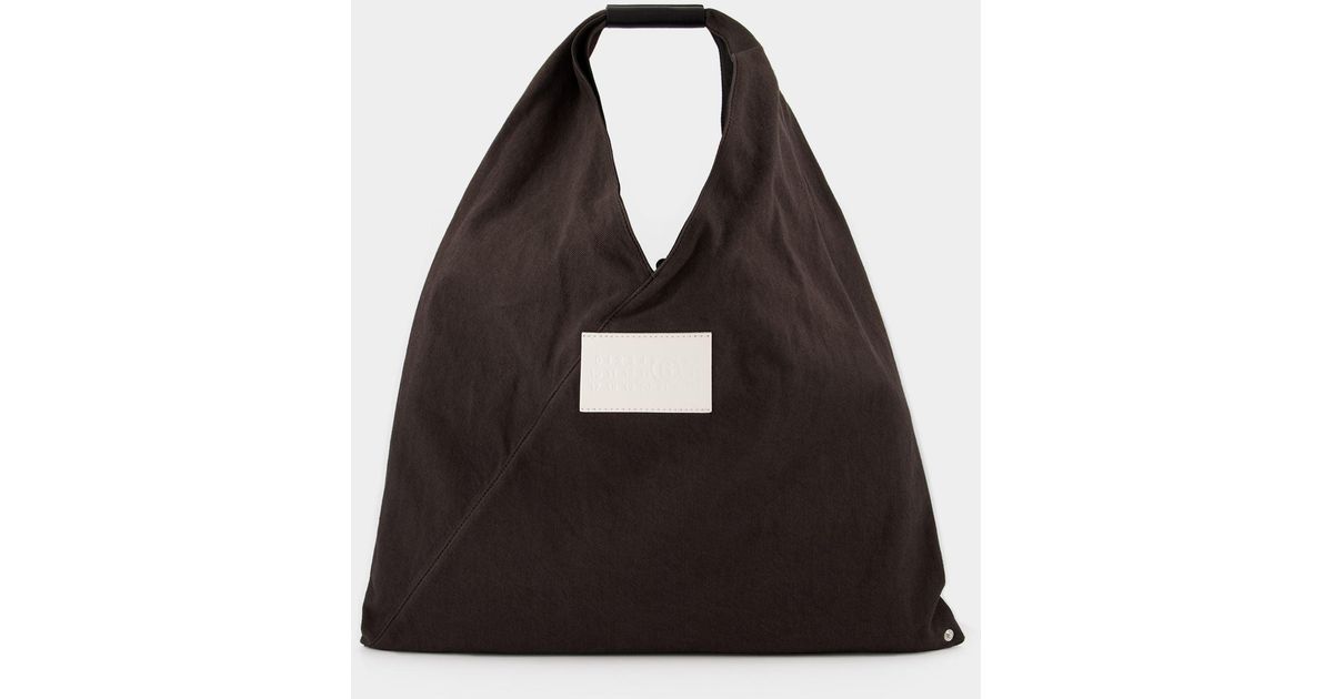 MM6 by Maison Martin Margiela Classic Japanese Bag Black Canva Lyst