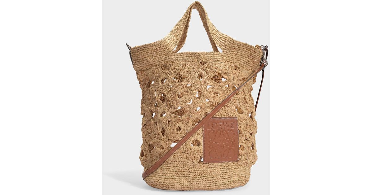 loewe slit crochet bag