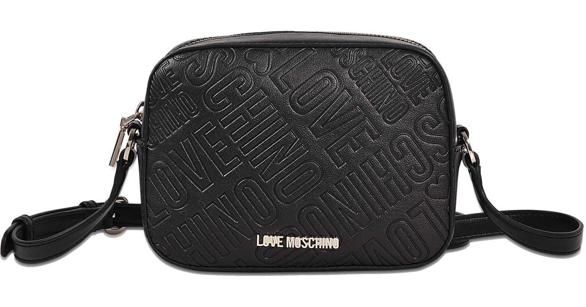 Love Moschino Embossed Logo Camera Bag 