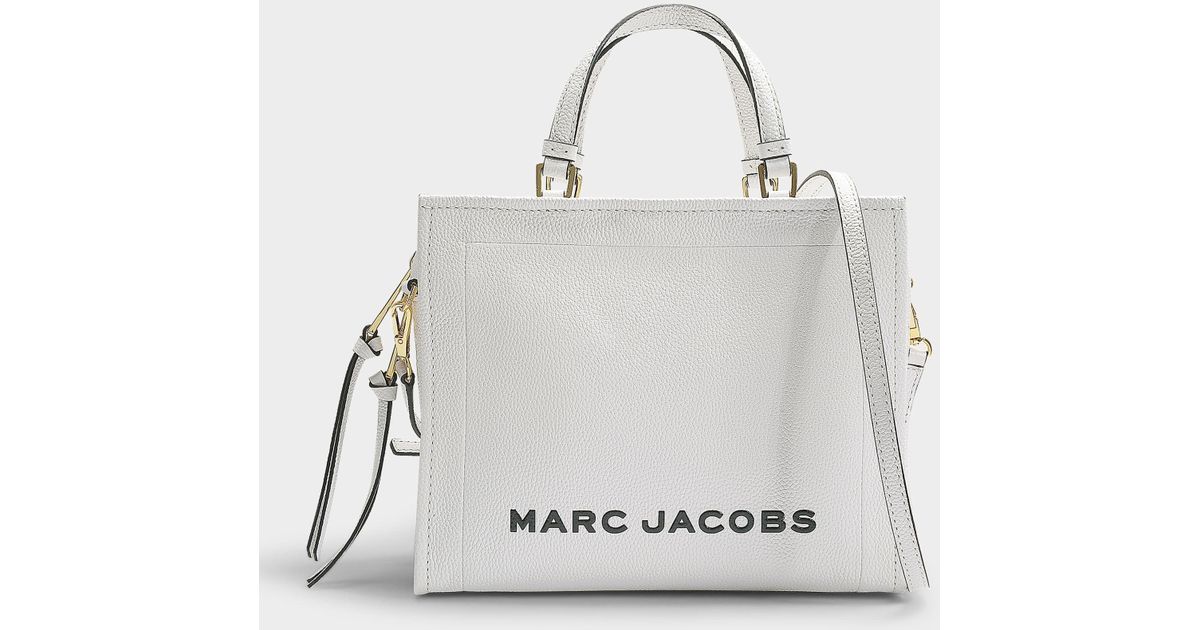 marc jacobs white leather bag