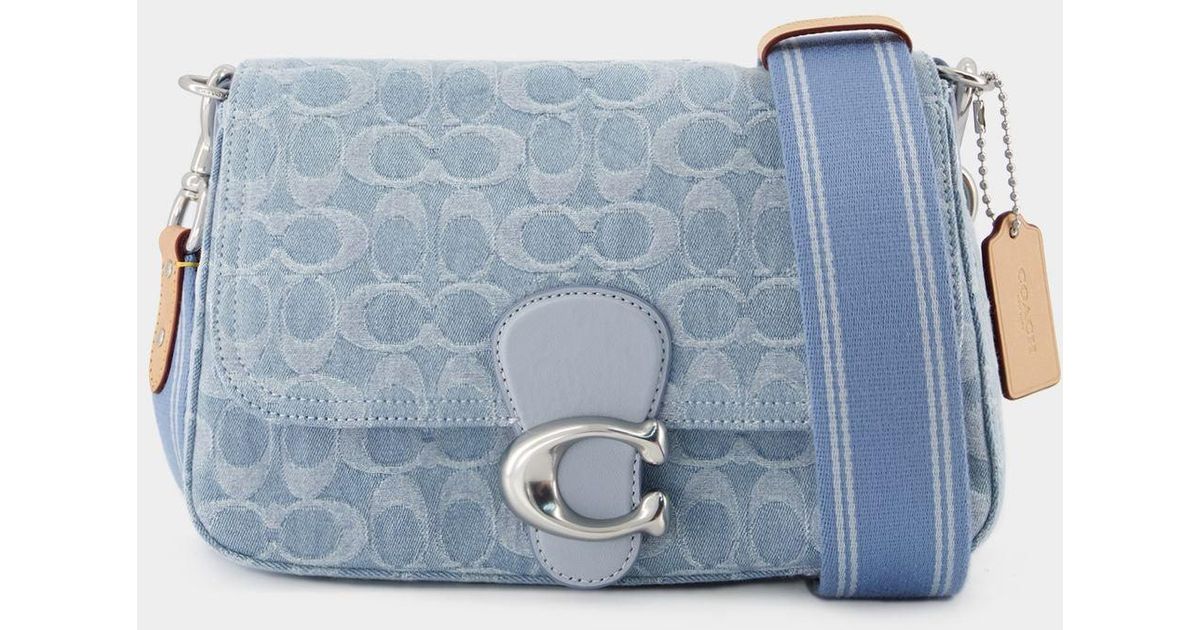 COACH Soft Tabby Crossbody Bag Canvas Blue Lyst