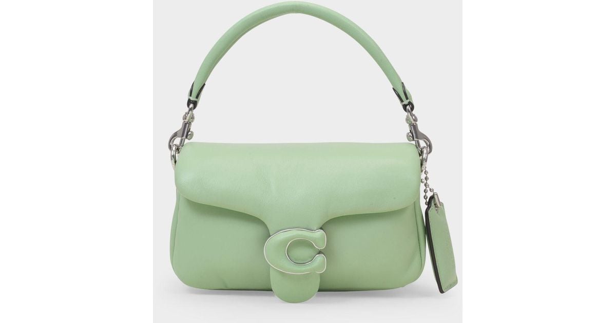 COACH Leather Tabby Pillow Bag in Green | Lyst Canada