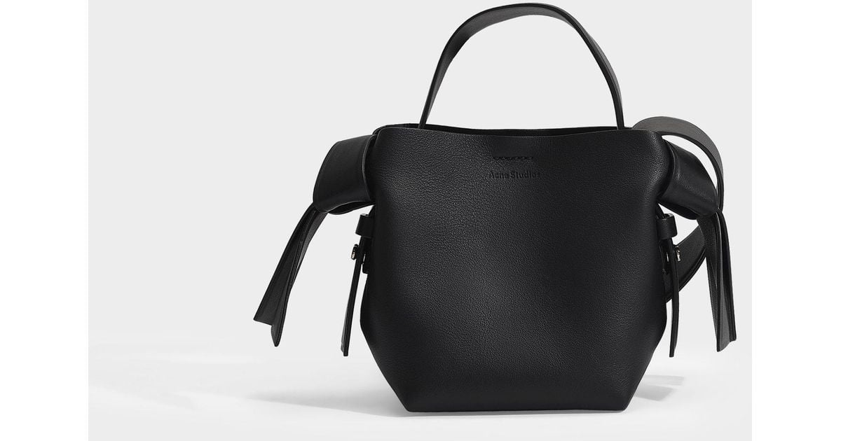 Acne Studios Musubi Micro Bag In Black Leather - Lyst