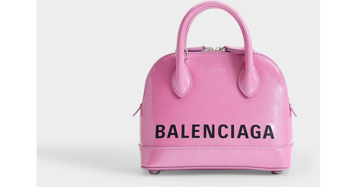 balenciaga ville xxs pink