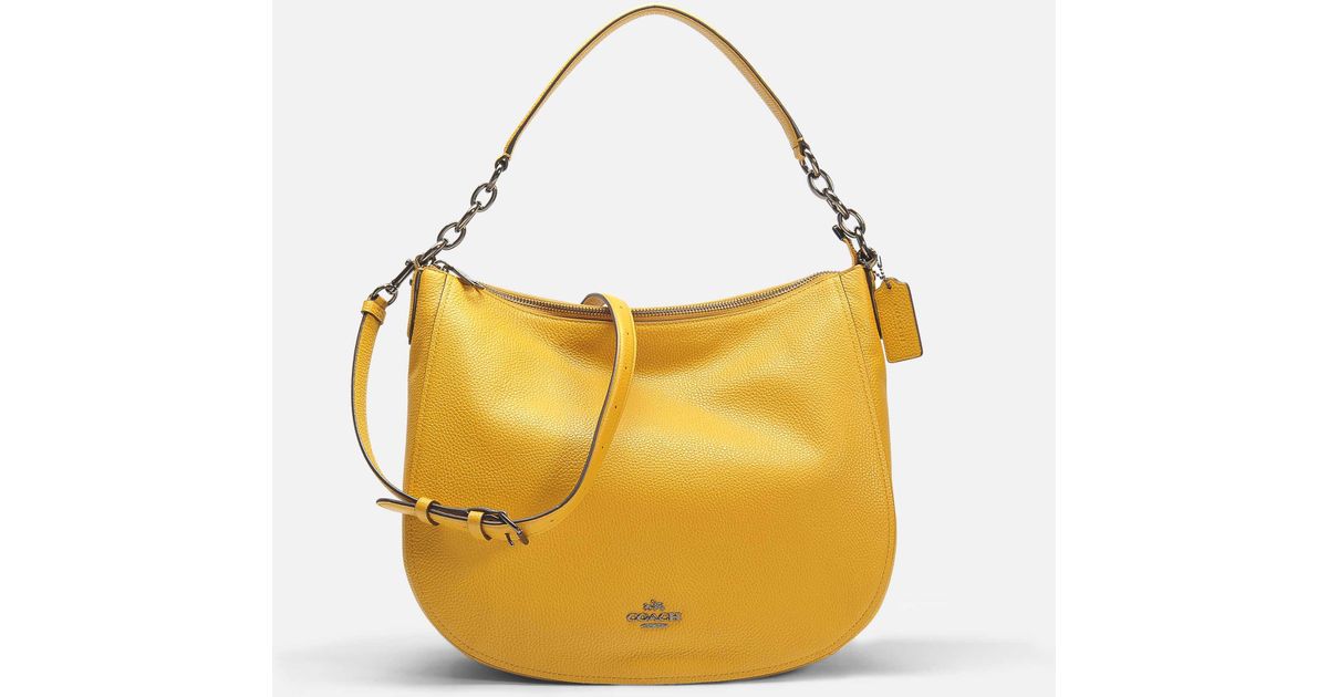 Coach Yellow Chelsea 32 Hobo Bag Coach Yellow Chelsea 32 Hobo Bag