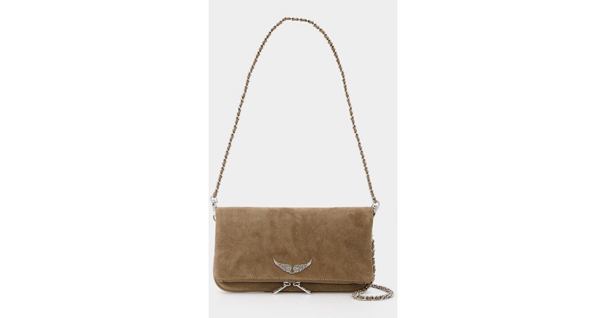 Zadig & Voltaire Rock Suede Beige in White Lyst