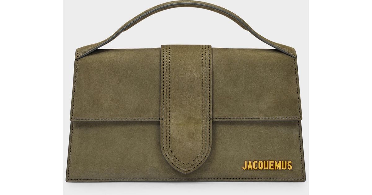 jacquemus bag green suede