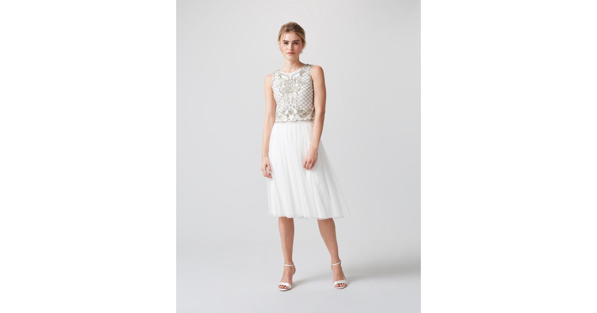 embellished bridal top