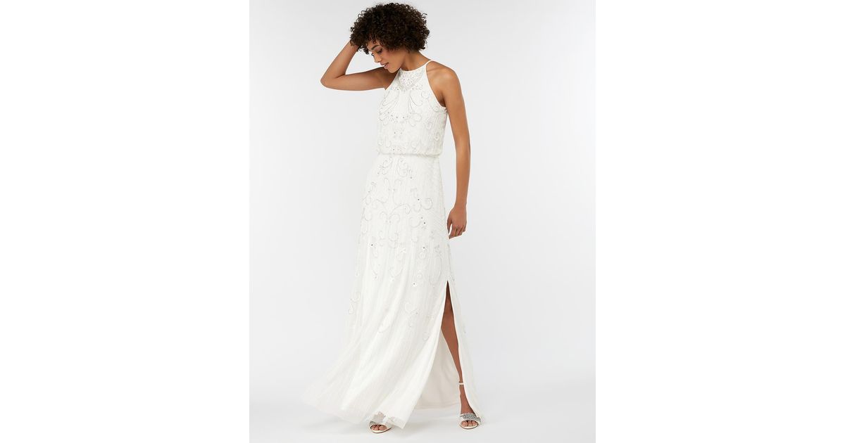 helena embellished maxi wedding dress
