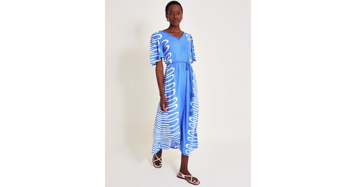 Monsoon print dress clearance