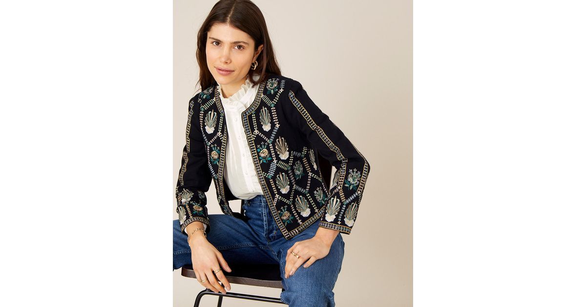 monsoon cropped jacket