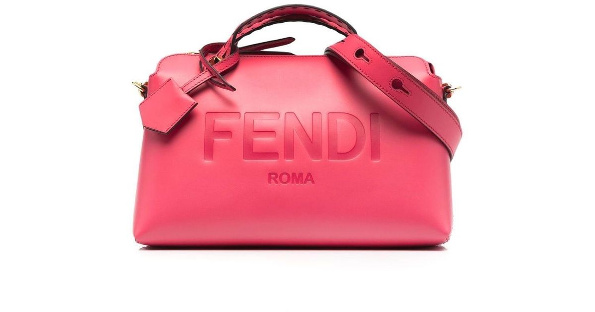 Fendi Leather Borsa By The Way in Red | Lyst Australia