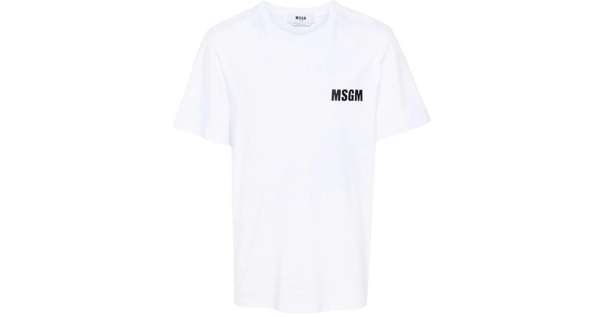 msgm white t shirt