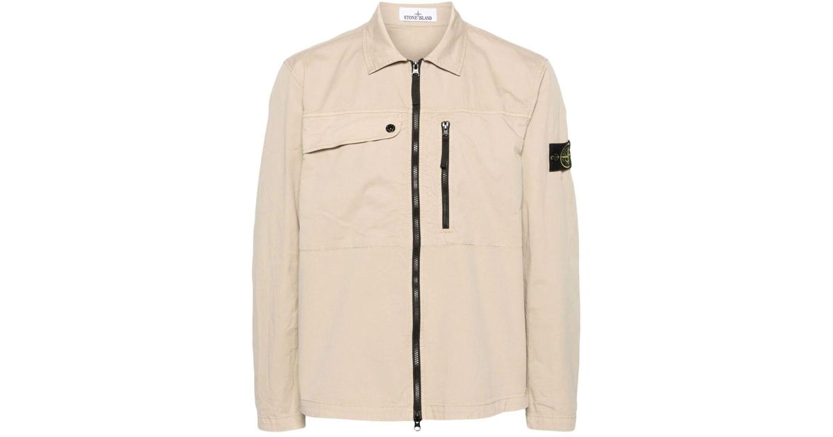 Stone island shop beige overshirt
