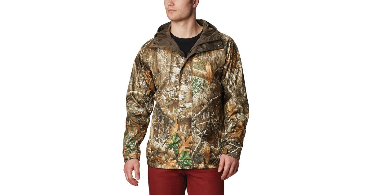 Columbia Synthetic Phg Camo Rain Jacket for Men Lyst