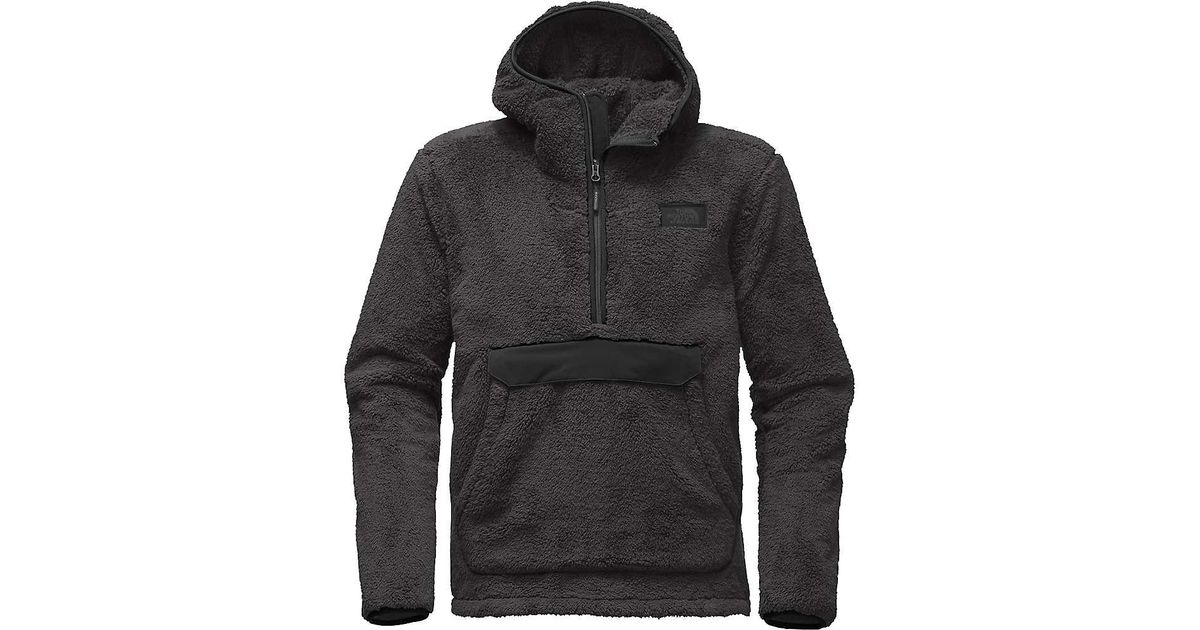 the north face campshire pullover hoodie in black