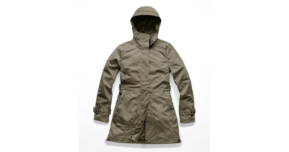 the north face city breeze rain trench