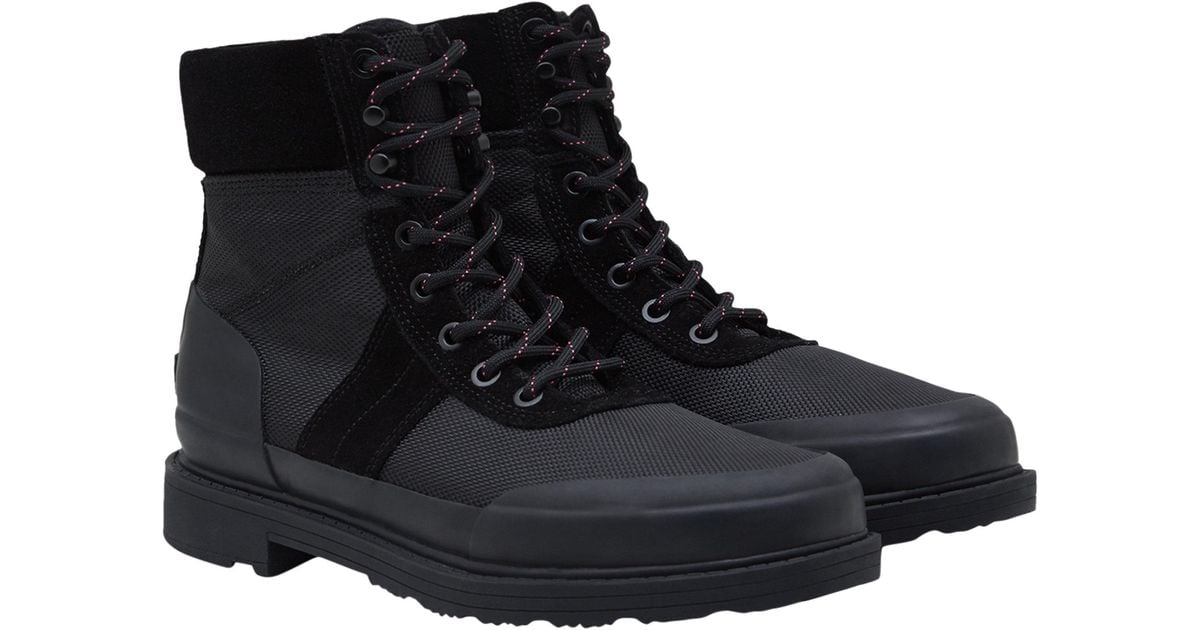 HUNTER Rubber Original Insulated Commando Boot in Black - Lyst