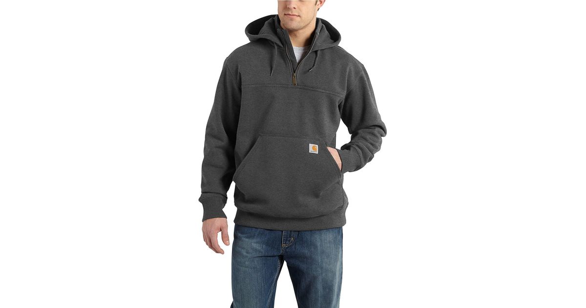 paxton heavyweight quarter zip hooded sweatshirt