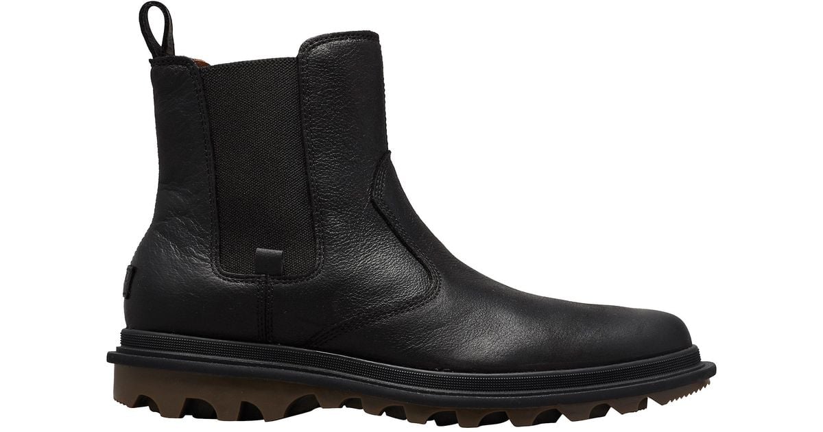Sorel Leather Ace Waterproof Chelsea Boot in Black,Black (Black) for ...