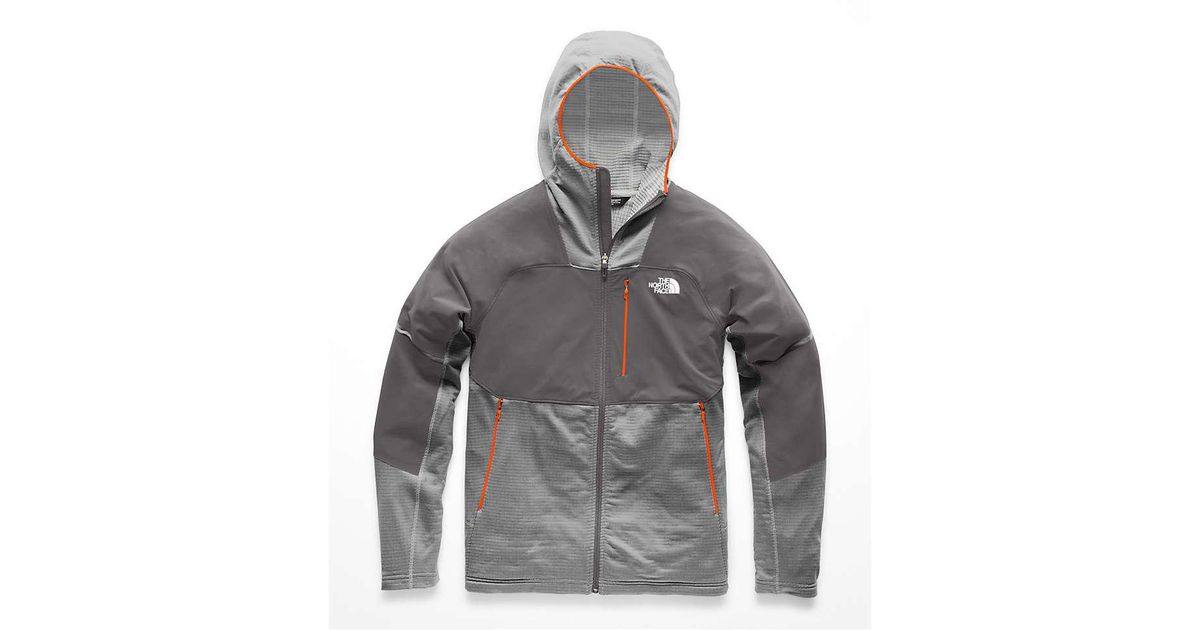 the north face progressor power grid fleece hoodie