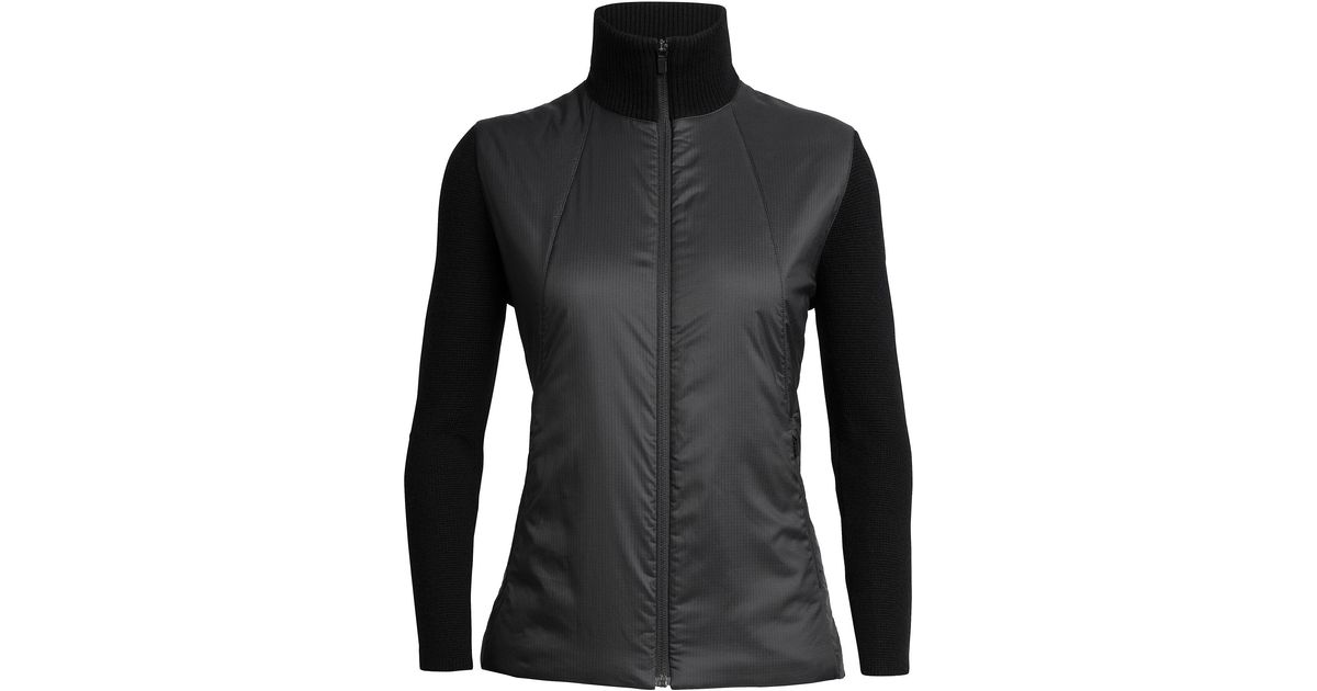 icebreaker lumista hybrid sweater jacket