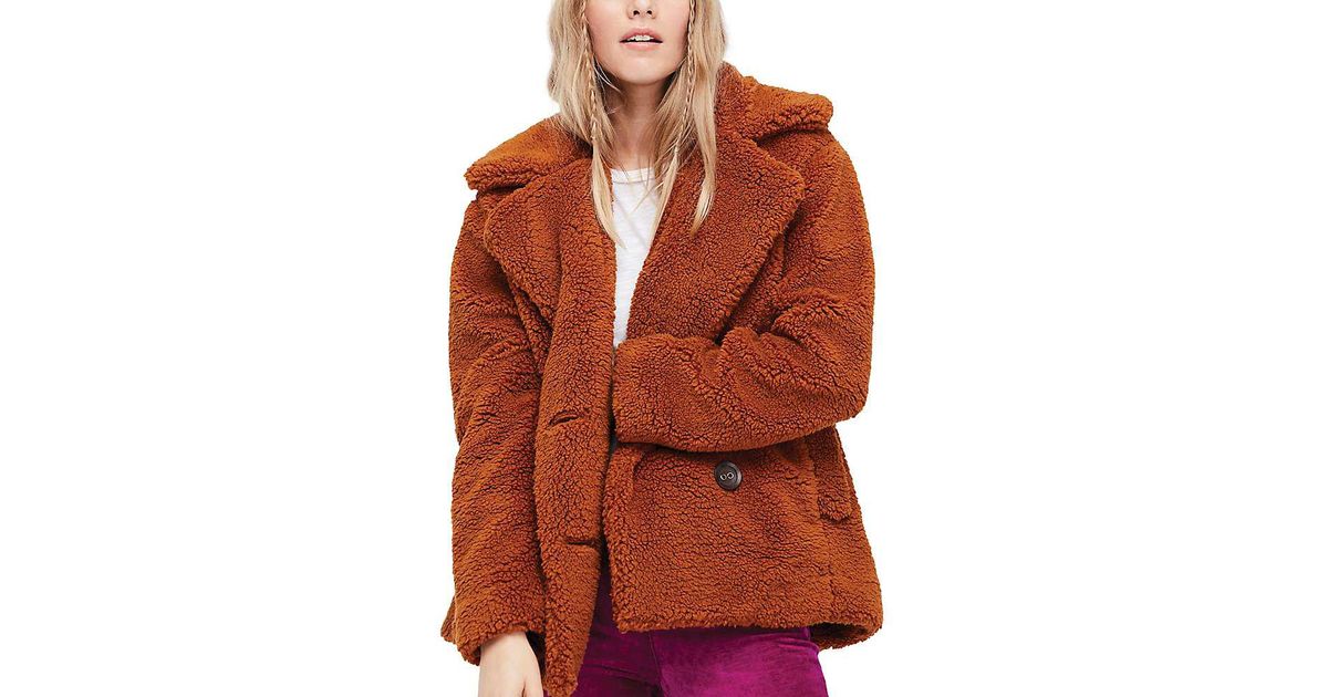 Free People Teddy Peacoat Addicted Chic