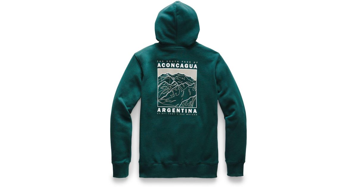 north face green pullover
