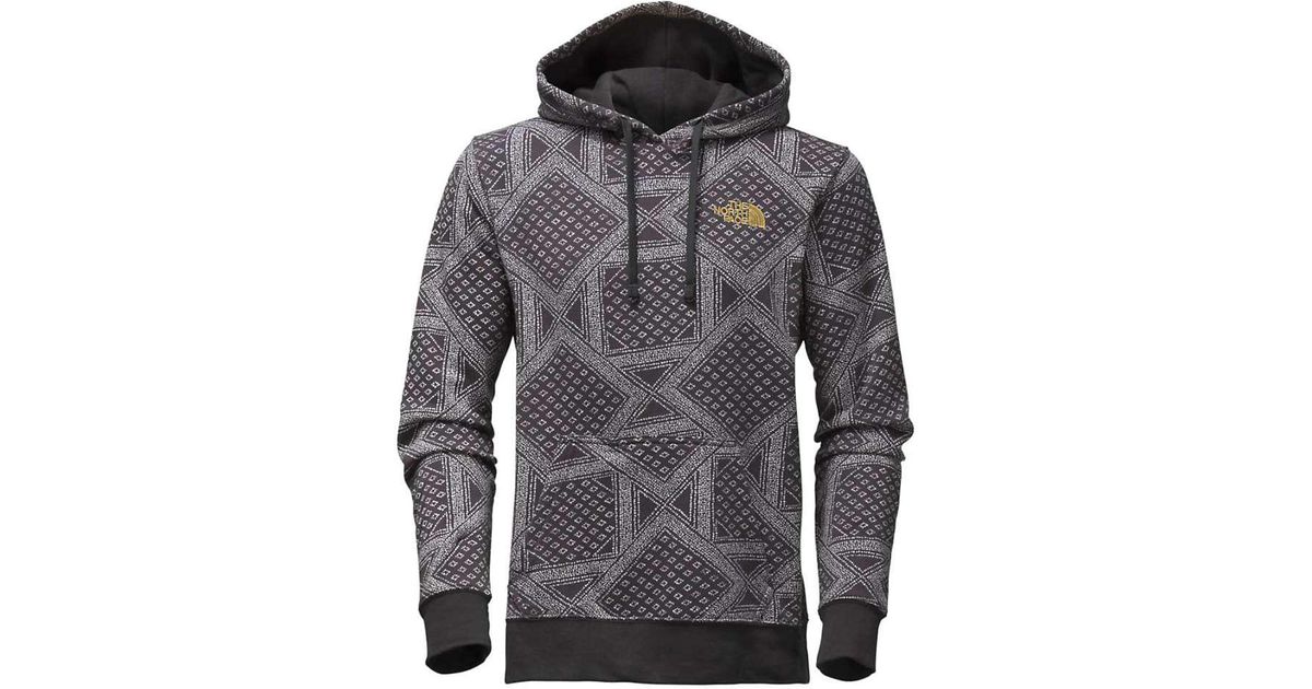 the north face all over print hoodie