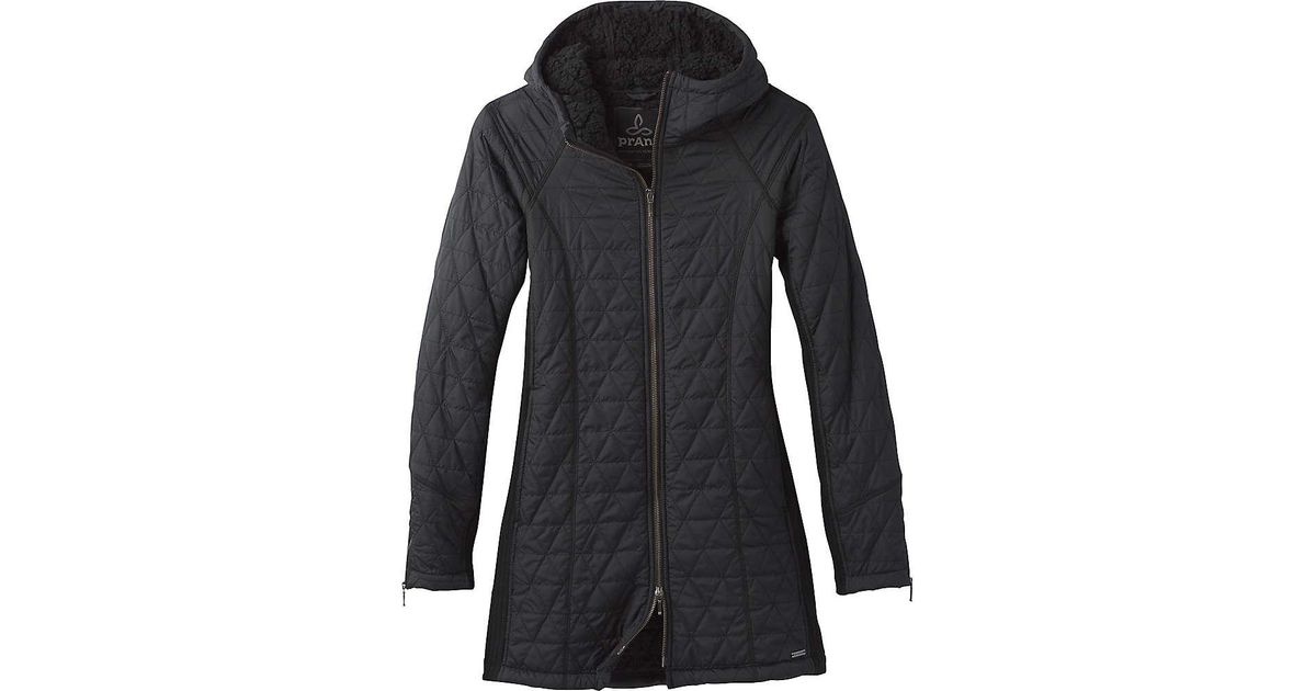prana diva long jacket black