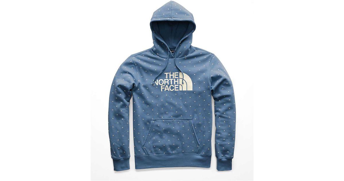 north face all over print hoodie