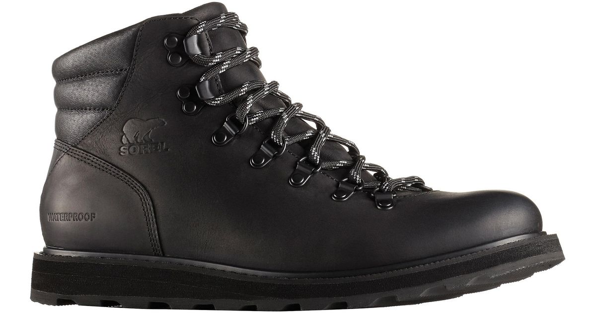 sorel madson hiker black