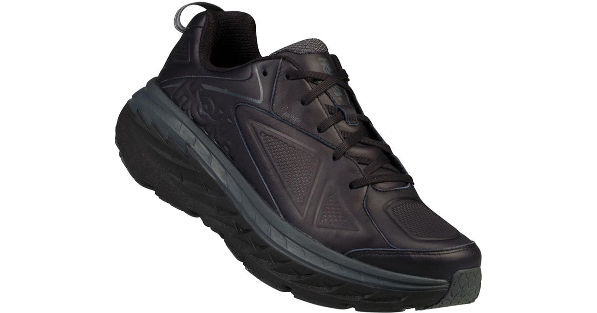 hoka leather shoe
