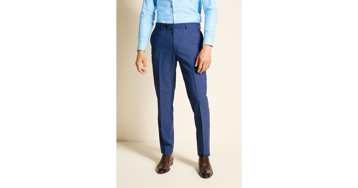 Ted Baker Wool Tailored Fit Faded Blue 