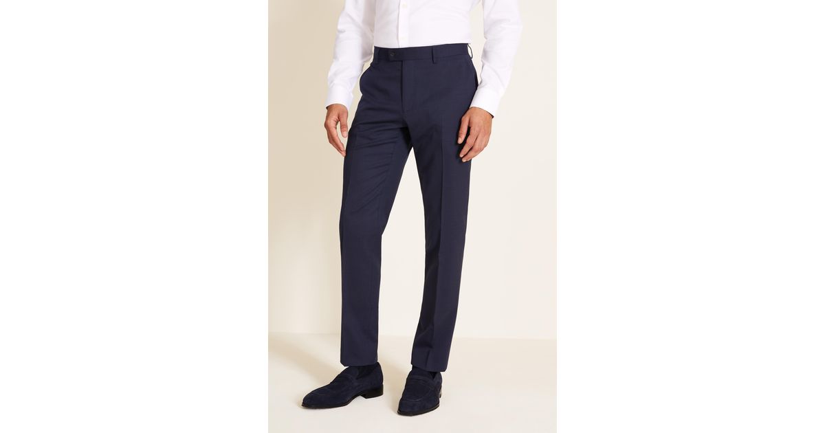 Ted Baker Wool Tailored Fit Navy Pindot 