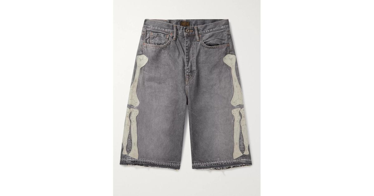 kapital skeleton shorts