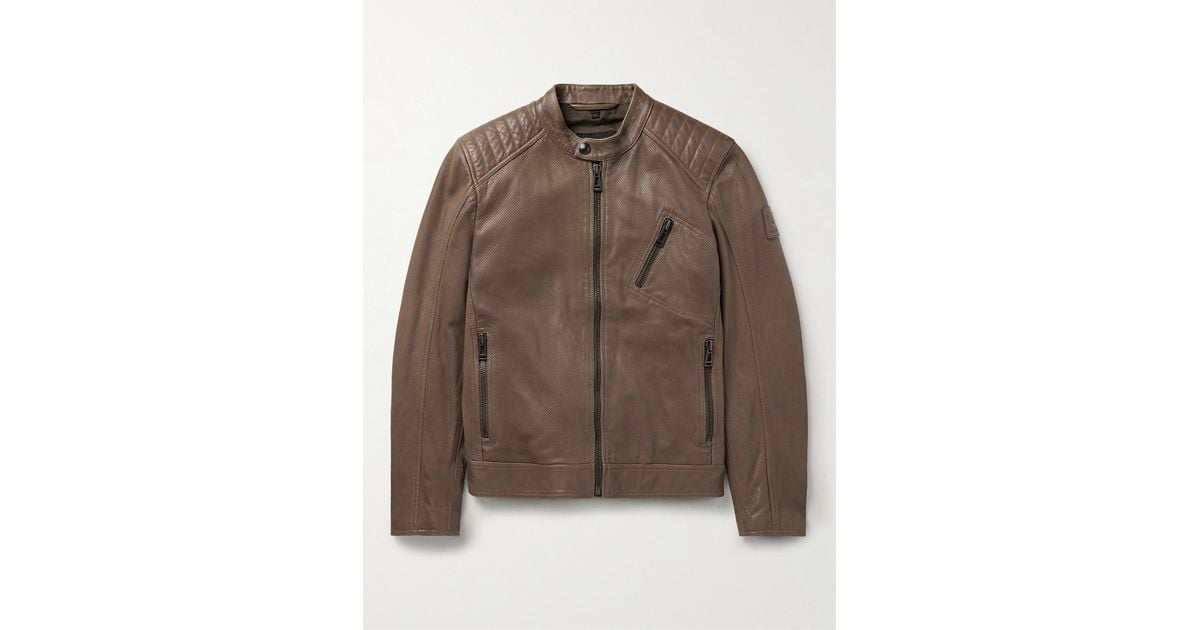 Belstaff v racer leather jacket online