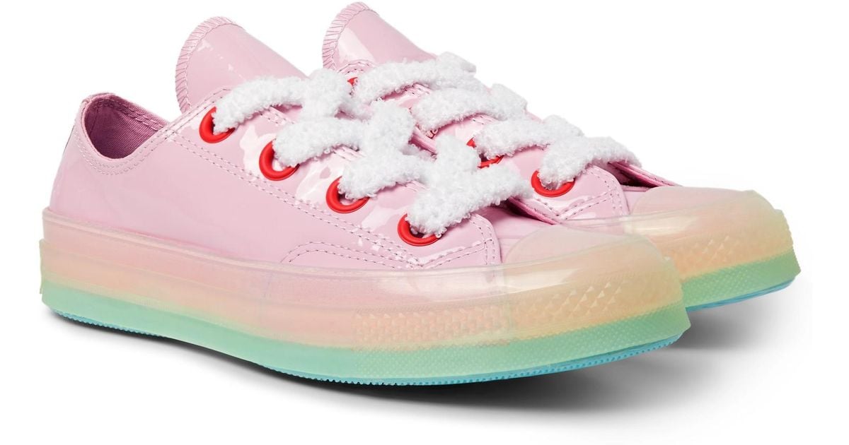 pink patent leather converse
