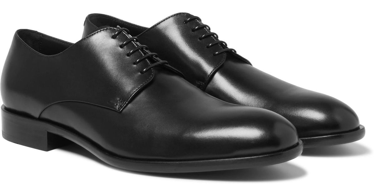 BOSS by Hugo Boss Bristol Leather Derby Shoes in Black for Men - Lyst