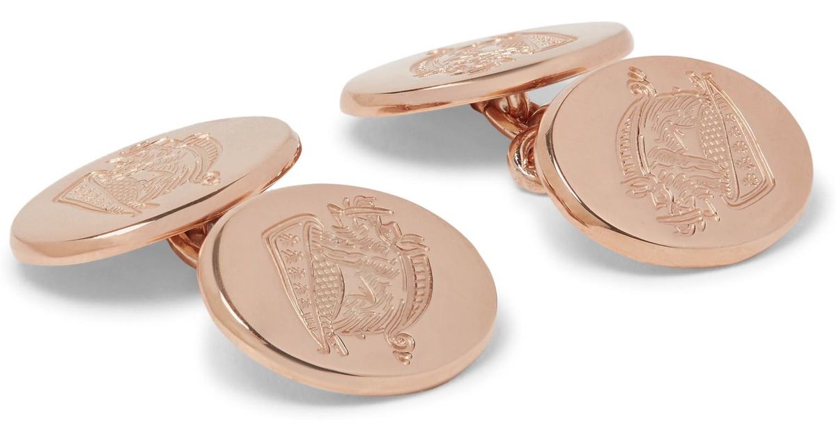 Kingsman Deakin & Francis Rose Gold-plated Sterling Silver Cufflinks for  Men | Lyst Australia