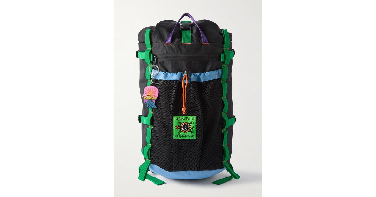 Brain Dead Equipment Logo-appliquéd Webbing And Mesh-trimmed Ripstop ...
