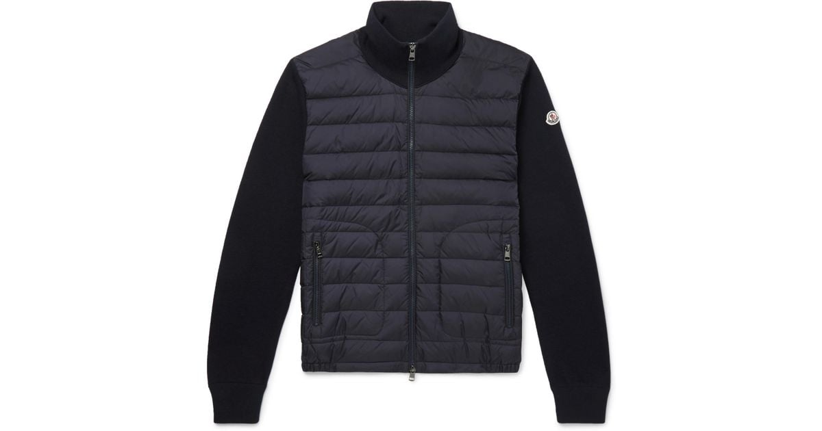 moncler quilted shell down jacket