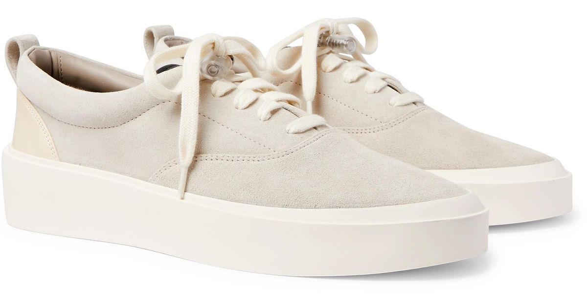 fear of god suede sneakers