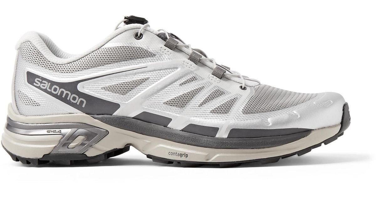 Salomon Xt-wings 2 Adv Mesh And Rubber Running Shoes in Metallic 