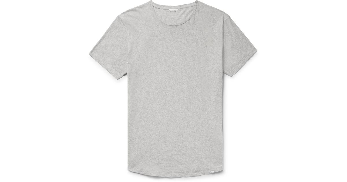 Obslim Orlebar Brown Ob-T Slim-Fit Cotton-Jersey T-Shirt in Gray for Men | Lyst