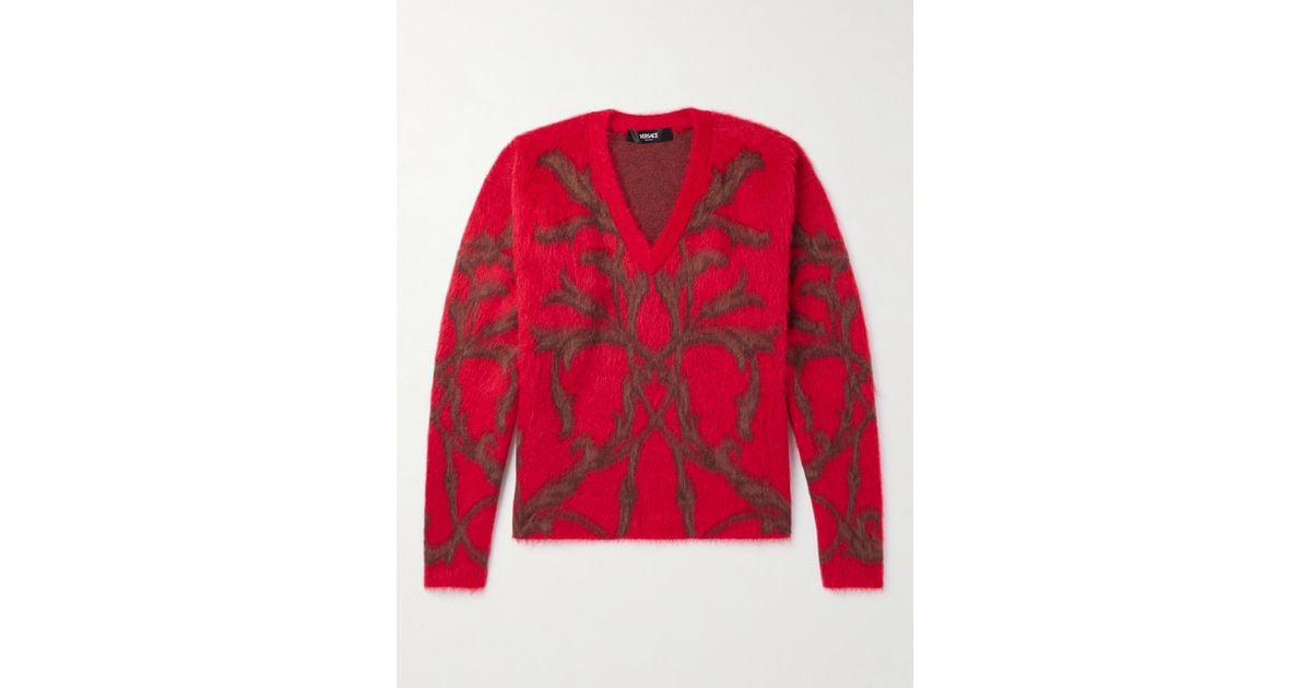 Barocco Virgin Wool Mohair Blend Knit (Red)