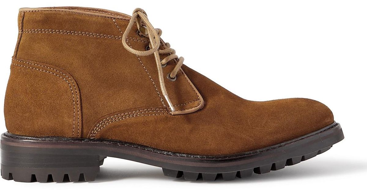 Belstaff Stafford Suede Chukka Boots in Brown for Men | Lyst