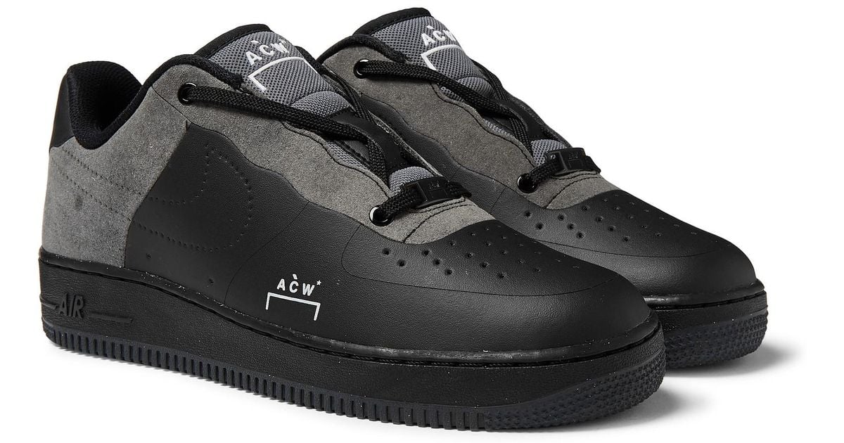 air force 1 flyleather black